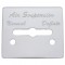 Stainless Steel Peterbilt 359 Air Suspension Plate/2 Screws