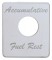 Stainless Steel Peterbilt Switch Plate - Accumulative Fuel Rest
