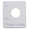 Stainless Steel Peterbilt Switch Plate - Backup Light