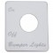 Stainless Steel Peterbilt Switch Plate - Bumper Light