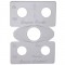 Stainless Steel Peterbilt 5 Hole Switch Plate - Engine Brake/Cruise Control