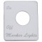 Stainless Steel Peterbilt Switch Plate - Marker Light