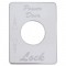 Stainless Steel Peterbilt Switch Plate - Power Door Lock
