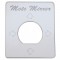 Stainless Steel Peterbilt Switch Plate - Power Motor Mirror