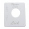 Stainless Steel Peterbilt Switch Plate - Sleeper Lock