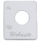 Stainless Steel Peterbilt Switch Plate - Webasto Engine Heater