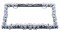Chrome Designer License Frame - Skull
