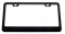 Black Plain Wide Bottom License Frame - 2 Holes