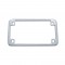 Chrome Plain Motorcycle License Frame