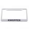 Chrome Plastic License Frame - Kwopper