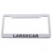 Chrome Plastic License Frame - Largecar