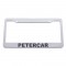 Chrome Plastic License Frame - Petercar