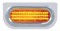 Stainless Steel Light Bracket W/ 60 Amber Led Oval Light W/ Visor - Amber Lens