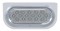 Stainless Steel Light Bracket W/ 16 Amber Led Oval Light W/ Visor - Clear Lens