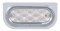 Stainless Steel Light Bracket W/ 10 Amber Led Oval Light W/ Visor - Clear Lens