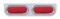 Stainless Steel Light Bracket W/ Two 60 Red Led Oval Light W/ Visor - Red Lens