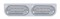 Stainless Steel Light Bracket W/ Two 10 Red Led Reflector Oval Light W/ Visor - Clear Lens