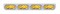 Stainless Steel Light Bracket W/ Four 10 Amber Led Oval Light W/ Visor - Amber Lens