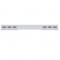 Stainless Steel 1 Piece Rear Light Bar W/ 6 Straight 60 Red Led Oval Light W/ Visor - Clear Lens
