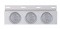 Stainless Steel Top Mud Flap Light Bracket W/ Three 60 Led 4" Light W/ Visor - Clear Lens