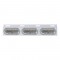 Stainless Steel Top Mud Flap Light Bracket W/ Three 60 Led Oval Light W/ Visor - Clear Lens