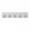Stainless Steel Top Mud Flap Light Bracket W/ Five 9 Led 2" Clearance/Marker Light W/ Visor - Clear Lens
