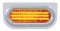 Stainless Steel Light Bracket W/ 60 Amber Led Oval Light W/ Bezel - Amber Lens