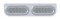 Stainless Steel Light Bracket W/ Two 16 Amber Led Oval Light W/ Bezel - Clear Lens