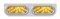 Stainless Steel Light Bracket W/ Two 10 Amber Led Oval Light W/ Bezel - Amber Lens
