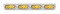 Stainless Steel Light Bracket W/ Four 10 Amber Led Oval Light W/ Bezel - Amber Lens