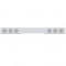 Chrome Rear Light Bar W/ Six 10 Red Led 4" Light W/ Bezel - Clear Lens