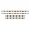 S.S. Peterbilt63" Sleeper Light Panel With Thirty 9 Amber Led 2" Light With Grommet - Amber Lens