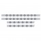 S.S. Peterbilt63" Sleeper Light Panel With Thirty 9 Amber Led 2" Light With Grommet - Clear Lens