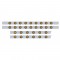 S.S. Peterbilt63" Sleeper Light Panel With Thirty 9 Amber Led 2" Reflector Lt With Grommet - Amber Lens