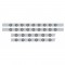 S.S. Peterbilt63" Sleeper Light Panel With Thirty 9 Amber Led 2" Reflector Lt With Grommet - Clear Lens