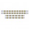 S.S. Peterbilt63" Sleeper Light Panel With Thirty 7 Amber Led 2" Reflector Lt With Grommet - Amber Lens