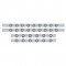 S.S. Peterbilt63" Sleeper Light Panel With Thirty 7 Amber Led 2" Reflector Lt With Grommet - Clear Lens
