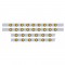 S.S. Peterbilt63" Sleeper Light Panel With Thirty 9 Amber Led 2" Beehive Lt With Grommet - Amber Lens