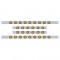 S.S. Kenworth60" Sleeper Light Panel With Thirty 9 Amber Led 2" Light With Grommet - Amber Lens