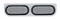 Stainless Steel Light Bracket W/ Two 16 Amber Led Oval Light W/ Grommet - Clear Lens