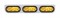 Stainless Steel Light Bracket W/ Three 10 Amber Led Oval Light W/ Grommet - Amber Lens