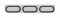 Stainless Steel Light Bracket W/ Three 10 Amber Led Oval Light W/ Grommet - Clear Lens