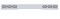 Stainless Steel Rear Light Bar W/ Six 10 Red Led Reflector Oval Light W/ Grommet - Clear Lens
