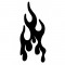 Rubber Peterbilt Replacement Flame Insert - Black