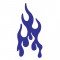 Rubber Peterbilt Replacement Flame Insert - Blue