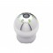 *Closeout* Chrome Aluminum 9/10 Speed Sloped 6 Led Gearshift Knob W/ Wood Accent - Green