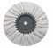 8" White Treated Airway Buff - 16 Ply, 3/4" Arbor