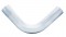 Chrome 90 Angled Expended Elbow, 4" I.Dia., 4" O.Dia. - 18" X 18" Diameter