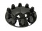 Black Chrome Plastic ABS Front Hub Cover with Removeable Hubcap & 10 x 33mm Threaded Nut Covers