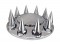 Chrome Plastic ABS Front Hub Cover with Removeable Hubcap & 10 x 33mm Threaded Pointed Nut Covers
